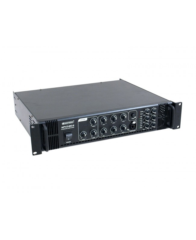 Omnitronic Amplificatore di missaggio PA MPVZ-180.6 Amplificatori 100 V