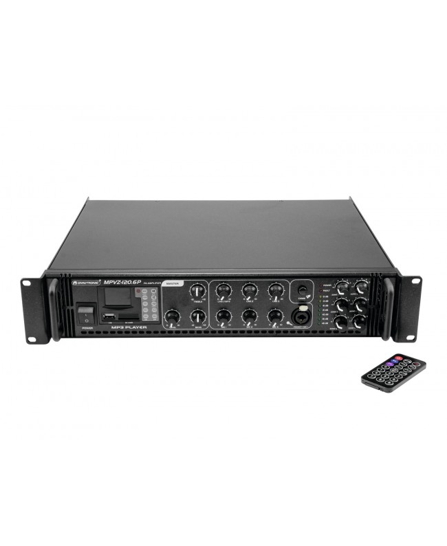 Omnitronic MPVZ-120.6P PA Mixing Amplifier 100 V Amplifiers