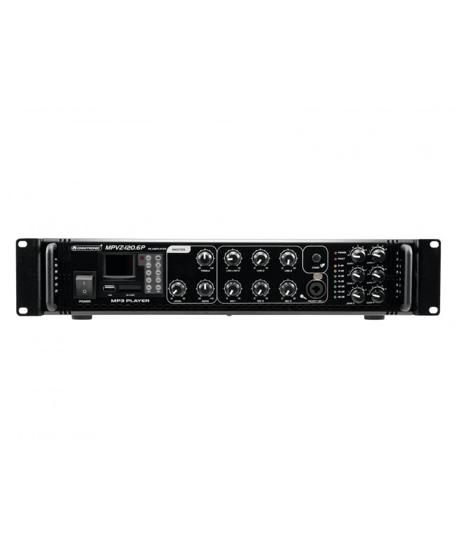 Omnitronic MPVZ-120.6P PA Mixing Amplifier 100 V Amplifiers