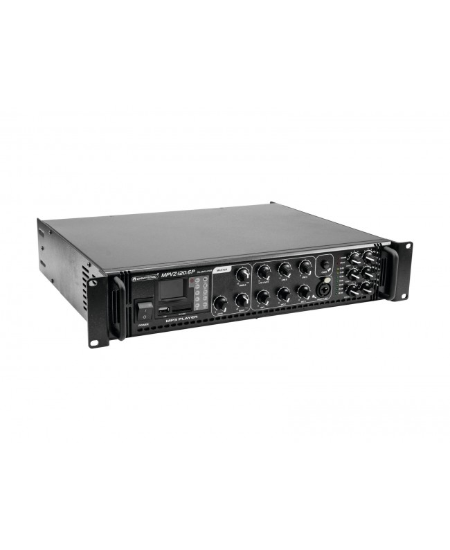 Omnitronic Amplificatore di mixaggio PA MPVZ-120.6P Amplificatori 100 V
