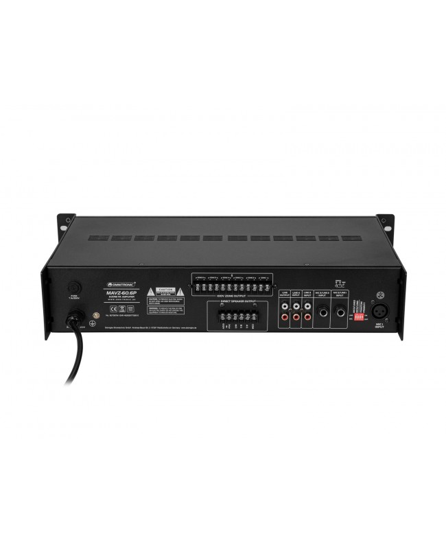 Omnitronic Amplificatore di missaggio PA MAVZ-60.6P Amplificatori 100 V