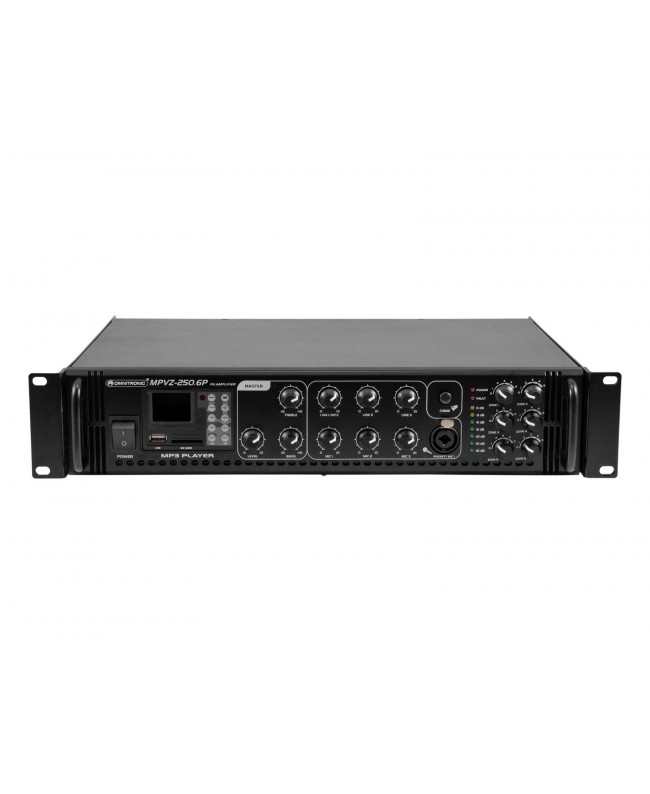 Omnitronic MPVZ-250.6P PA Mixing Amplifier 100 V Amplifiers