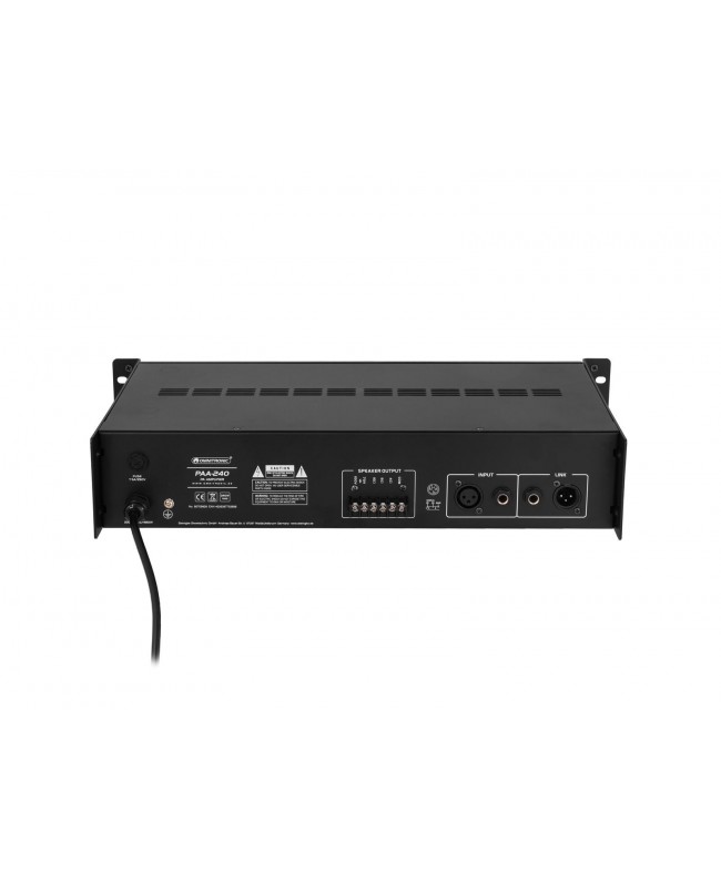 Omnitronic PAA-240 PA Amplifier 100 V Amplifiers