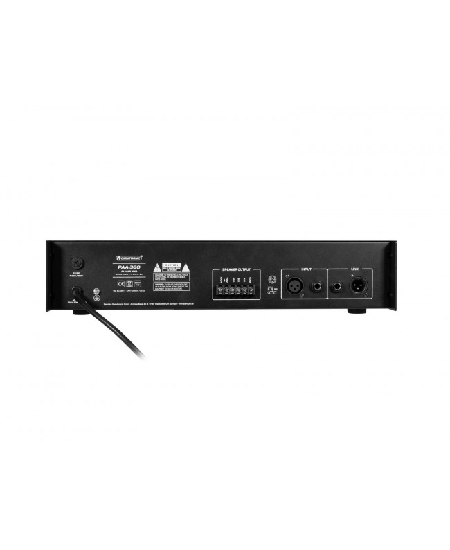 Omnitronic PAA-360 PA Amplifier 100 V Amplifiers