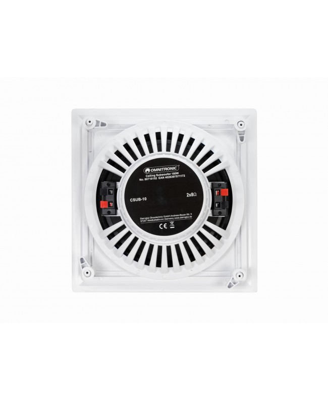Omnitronic CSUB-10 Decken-Subwoofer 100 V Innenlautsprecher