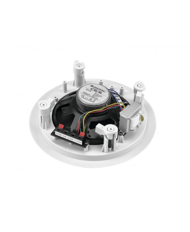 Omnitronic CS-6 Deckenlautsprecher weiß 100 V Innenlautsprecher