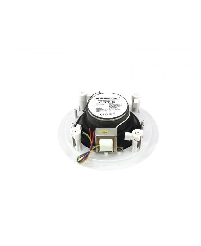 Omnitronic Diffusore da soffitto a 2 vie CST-6 Altoparlanti interni 100 V