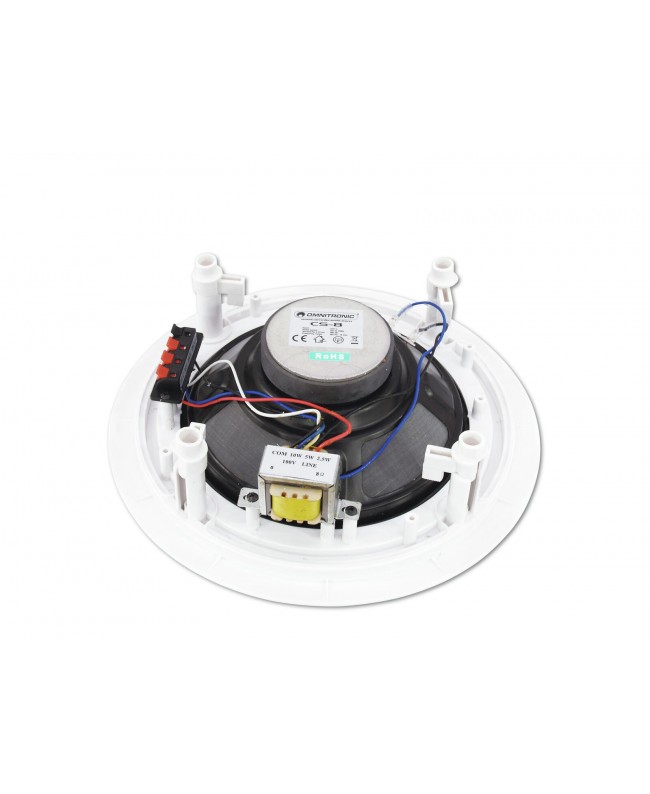 Omnitronic Diffusore da soffitto CS-8 bianco Altoparlanti interni 100 V