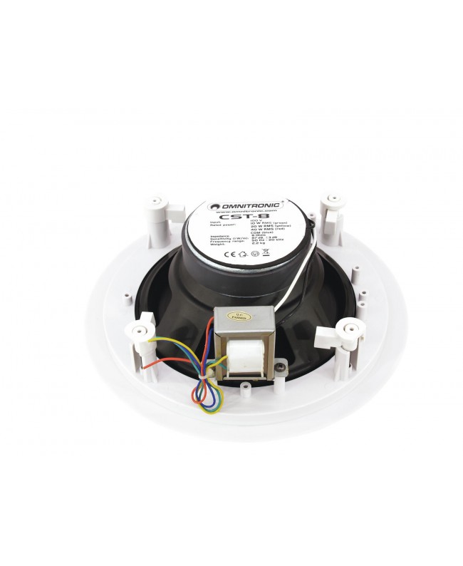 Omnitronic Diffusore da soffitto a 2 vie CST-8 Altoparlanti interni 100 V