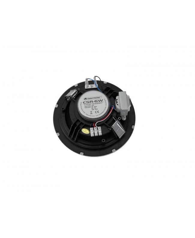 Omnitronic CSR-6W Altoparlante da soffitto bianco Altoparlanti interni 100 V