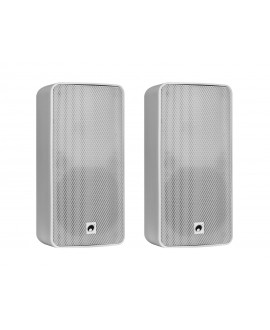 Omnitronic ODP-206T Installationslautsprecher 100V weiß 2x 100 V Außenlautsprecher