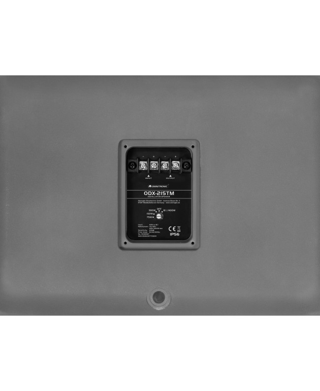 Omnitronic ODX-215TM Installationslautsprecher 100V dunkelgrau 100 V Außenlautsprecher