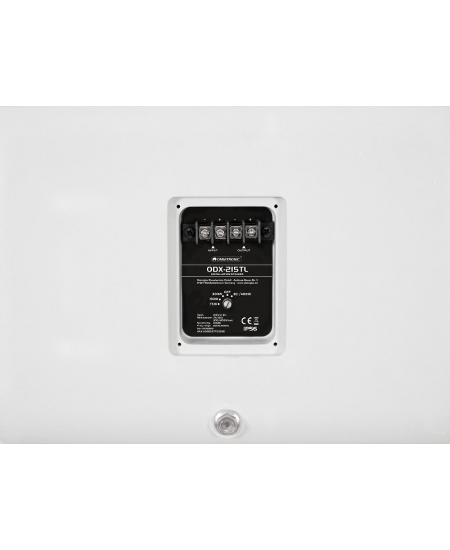 Omnitronic ODX-215TL Altoparlante da installazione 100V bianco Altoparlanti esterni 100 V