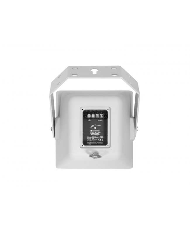 Omnitronic ODX-206T Installationslautsprecher 100V weiß 100 V Außenlautsprecher