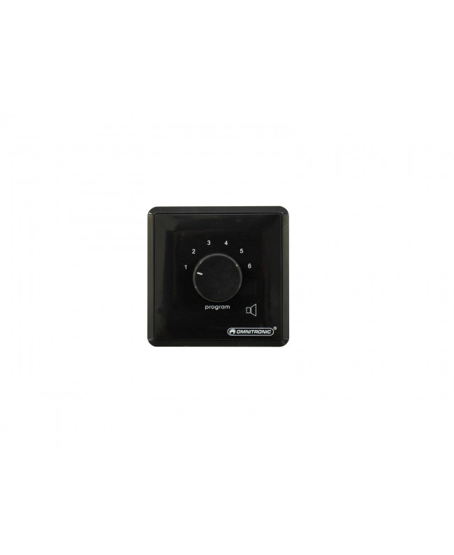 Omnitronic PA Program Selector mono bk 100 V Controls