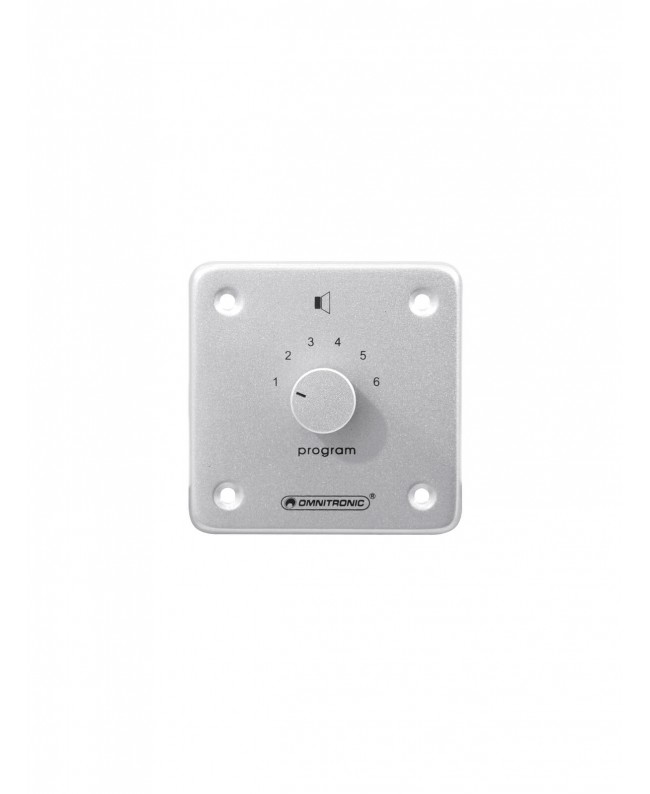 Omnitronic PA Program Selector mono sil 100 V Controls