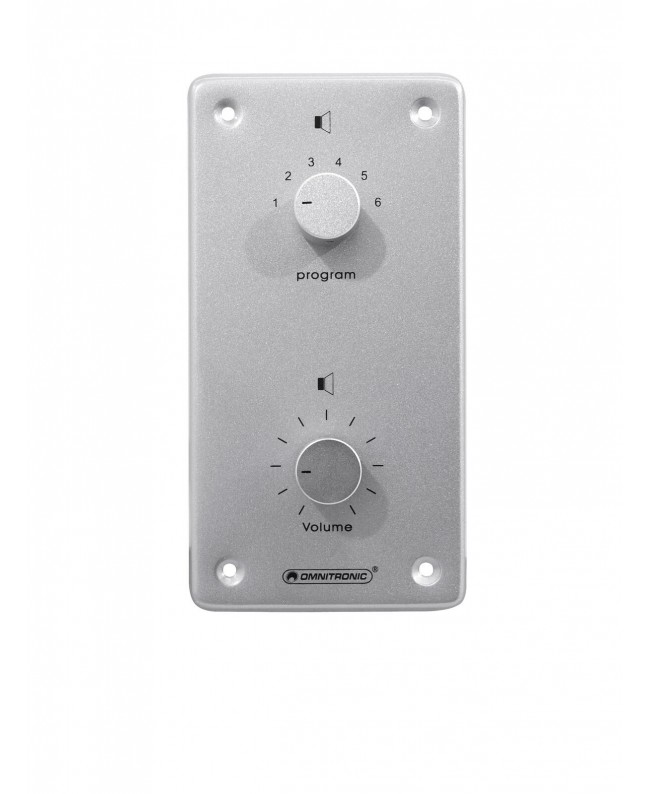 Omnitronic PA Vol Contr/Prog Select 10W mono sil Regolatori 100 V