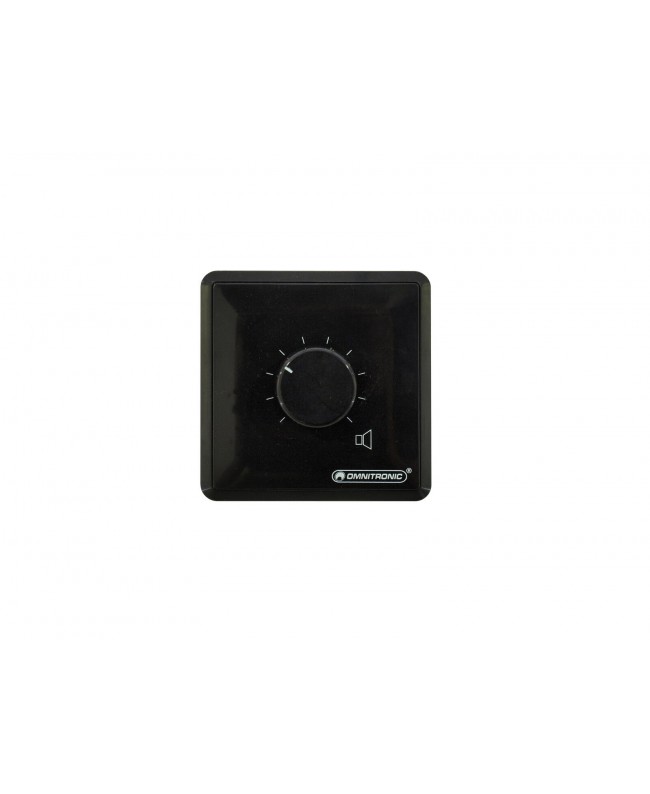 Omnitronic Regolatore di volume PA 5 W stereo bk Regolatori 100 V
