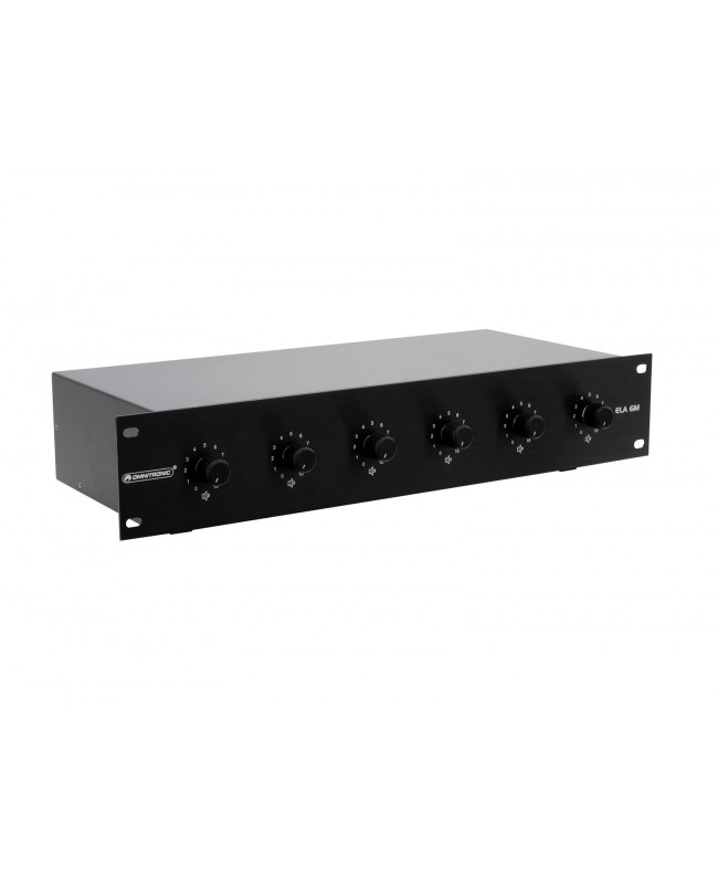 Omnitronic ELA 6M-Zonen LS-Regler 20W sw 100 V Regler