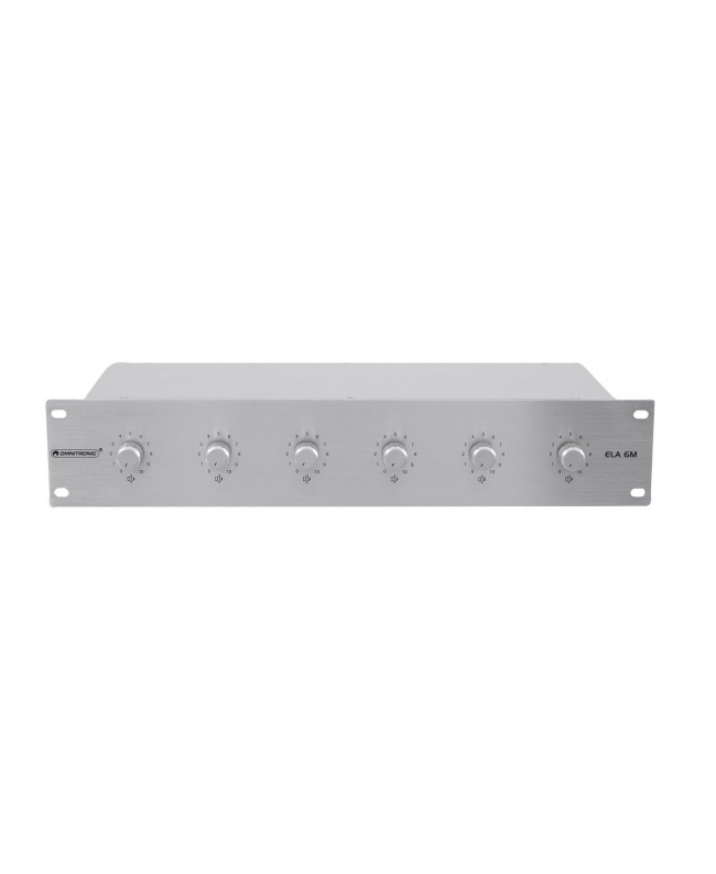 Omnitronic ELA 6M-Zonen LS-Regler 5W sil 100 V Regler