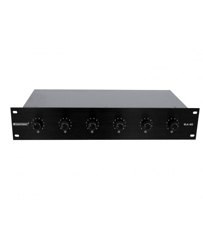 Omnitronic ELA 6S-Zonen LS-Regler 10W sw 100 V Regler