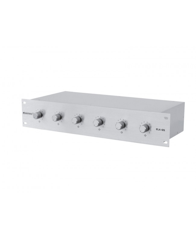 Omnitronic PA 6-zone stereo vol cont10W sil Regolatori 100 V