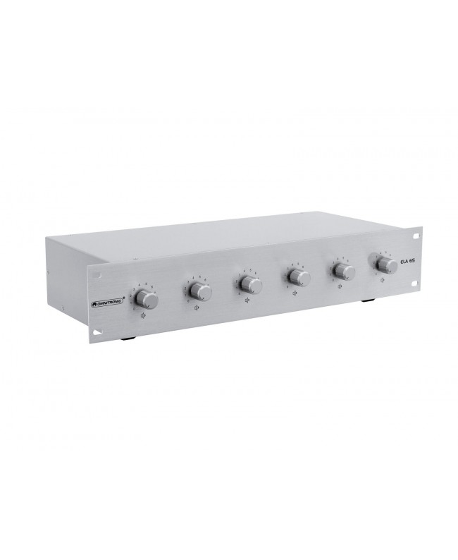 Omnitronic PA 6-zone stereo vol cont10W sil Regolatori 100 V