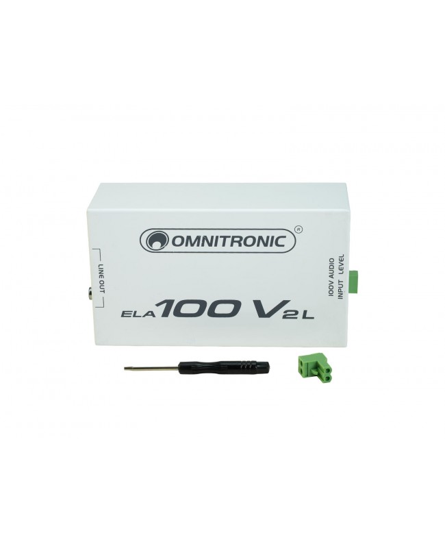 Omnitronic ELA-100V-2-L Übertrager 100 V Zubehör