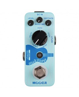 MOOER BABY WATER DELAY Y CHORUS ACÚSTICO Pedaliere Multieffetto