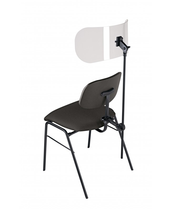 K&M 11905 Schallschutzelement für Orchesterstühle mit Rückenlehne - schwarz Akustikschirme