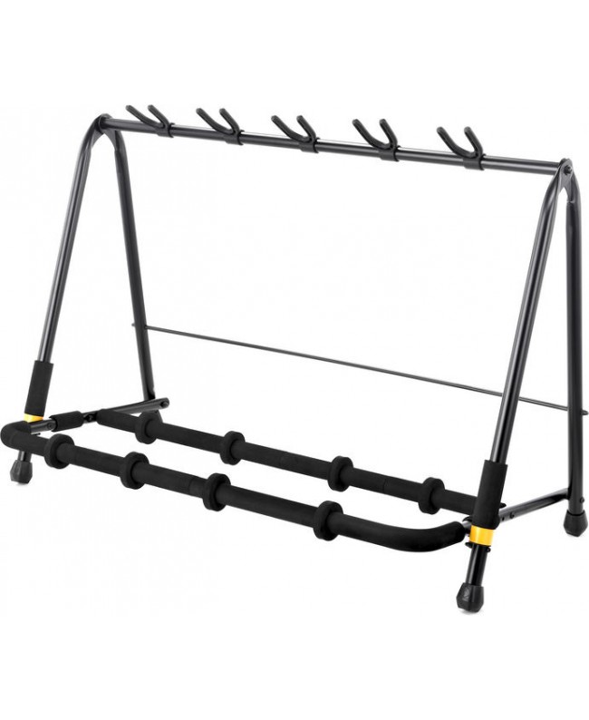 HERCULES HCGS-525B 5-INSTRUMENT GUITAR/BASS RACK Acoustic Guitar Stands