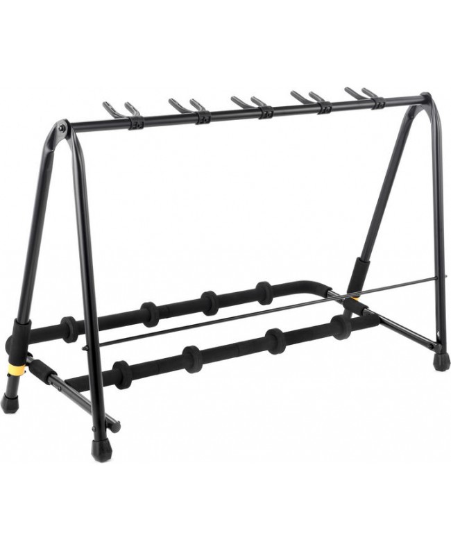 HERCULES HCGS-525B 5-INSTRUMENT GUITAR/BASS RACK Acoustic Guitar Stands