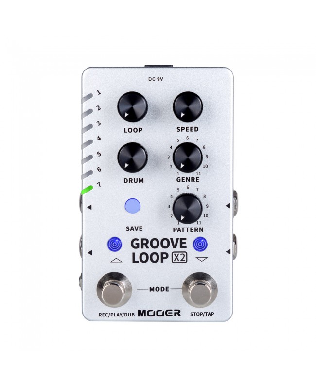 MOOER GROOVE LOOP X2 LOOPER Y DRUM MACHINE Pedaliere Multieffetto