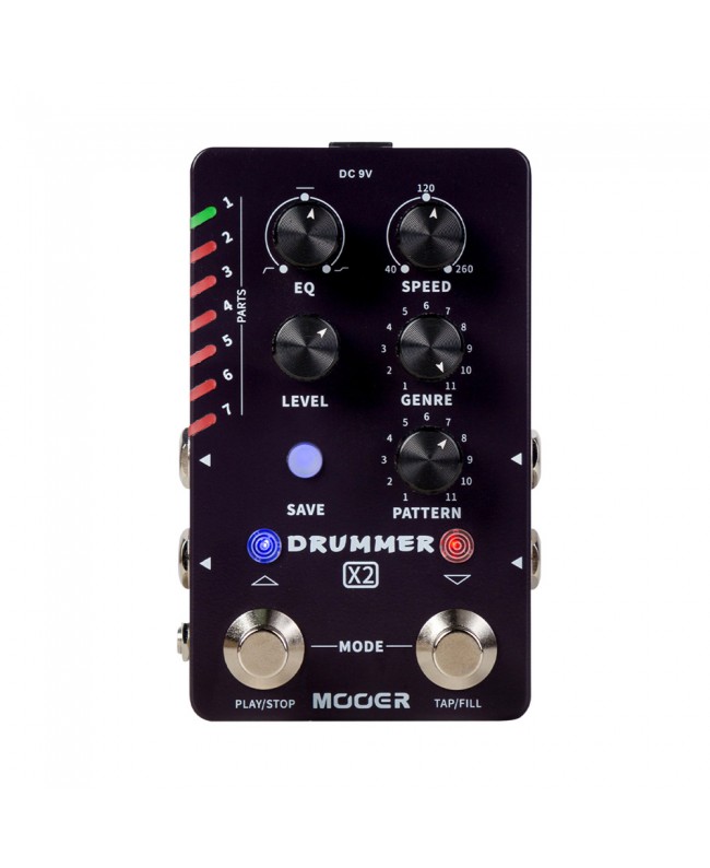 MOOER DRUMMER X2 Pedaliere Multieffetto