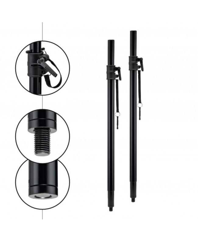 HERCULES HCSS-350BB COPPIA PALI PER SUBWOOFER Supporti per casse
