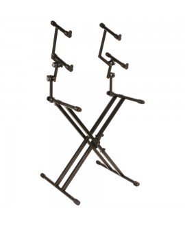 Quik Lok QL/623 Professional Stand for 3 Keyboards with X-Frame and Double Frame