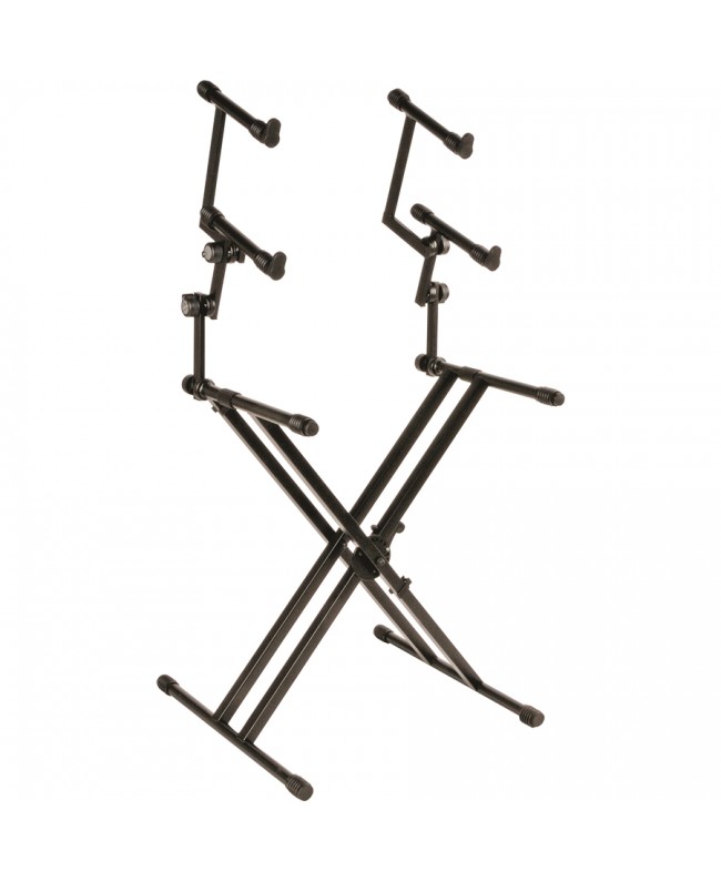 Quik Lok QL/623 Professional Stand for 3 Keyboards with X-Frame and Double Frame