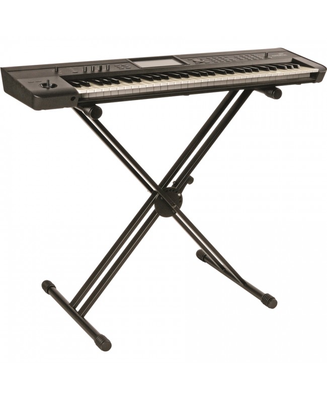 Quik Lok QL/646 Supporto Professionale per Tastiera con Struttura X e Telaio Doppio