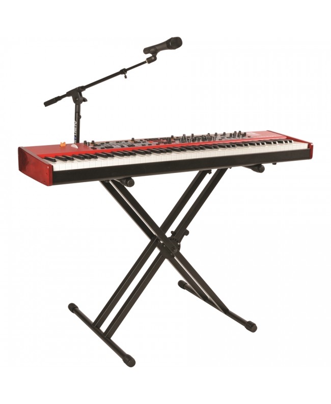 Quik Lok QL/746 Professioneller Keyboardständer mit X-Rahmen und Doppelrahmen