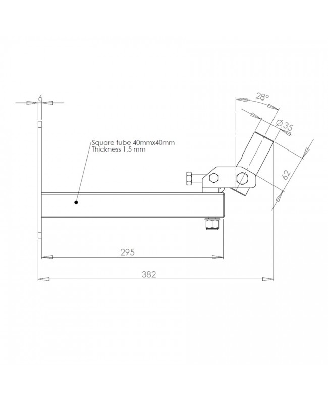 Quik Lok QL/95 Coppia di supporti a muro per casse