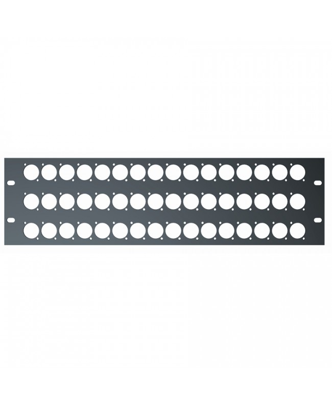 Quik Lok RS/297 3-Unit Pre-Drilled 19 Rack Panel