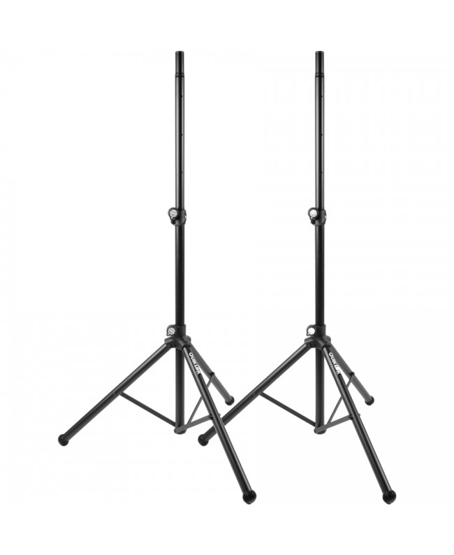 Quik Lok S/173 BK Coppia di Stativi in Alluminio su Treppiede per Casse o Luci Speaker Supports