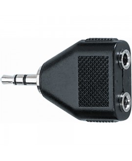 Quik Lok AD/20 MiniJack TRS Stereo 3.5 Adapter/2x MiniJack TRS Stereo 3.5 Receptacle