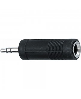Quik Lok AD/16 MiniJack TRS Stereo 3.5 Adapter/ Jack TRS Stereo 6.3 Socket