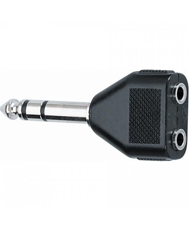 Quik Lok AD/23 Jack TRS Stereo 6.3 Adapter/2x MiniJack TRS Stereo 3.5 Receptacle Adapters