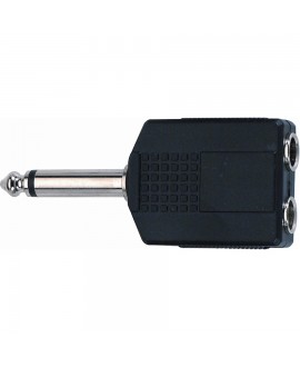 Quik Lok AD/72 TS Mono 6.3/2x Klinke TS Mono 6.3 Adapter Adapter