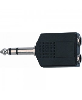 Quik Lok AD/76 TRS Stereo 6.3 Jack Adapter/2x TRS Stereo 6.3 Jack Buchse