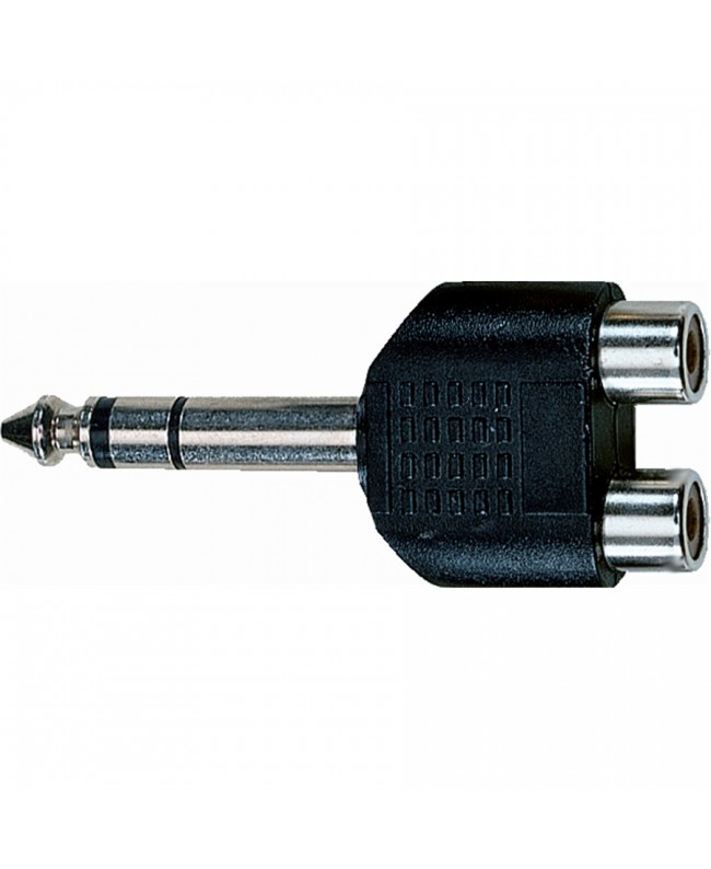 Quik Lok AD/272 Klinke TRS Stereo 6.3 Adapter/2x Phono RCA Buchse