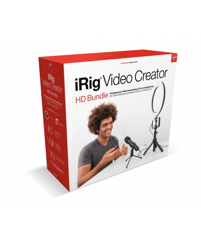 IK Multimedia iRig Video Creator HD Bundle Microfoni per Smartphone