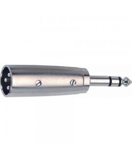 Quik Lok G/124-K Male XLR Adapter/Jack TRS Stereo 6.3